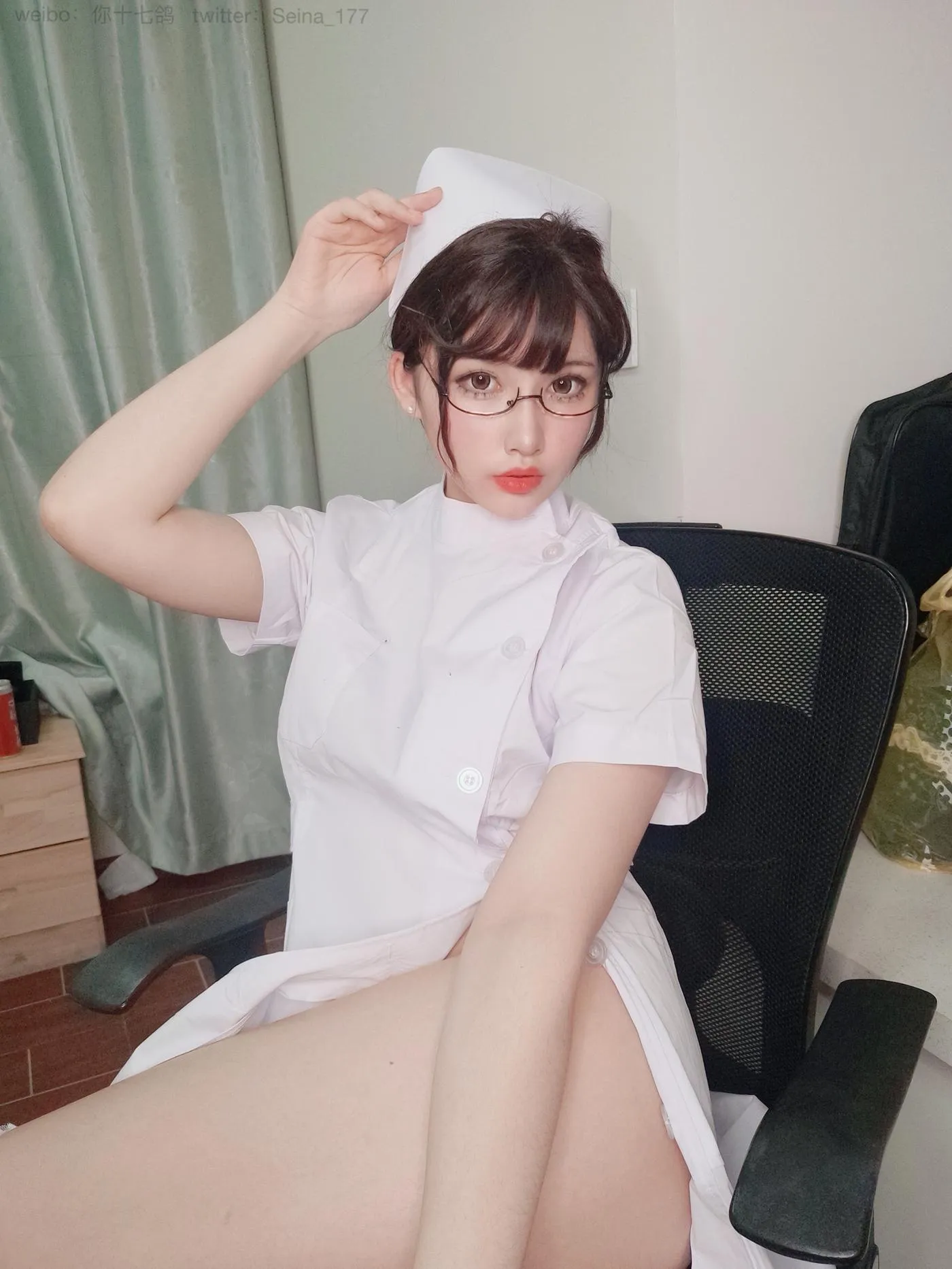 你十七鸽 – NO.03 白色护士-自拍档 [59P]插图4